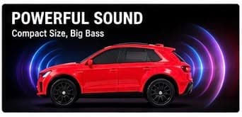 MZ F2 Wireless Bluetooth Speaker | Rechargeable Car-Shaped Speaker | 8W Sound | USB, TF Card, FM Radio & TWS