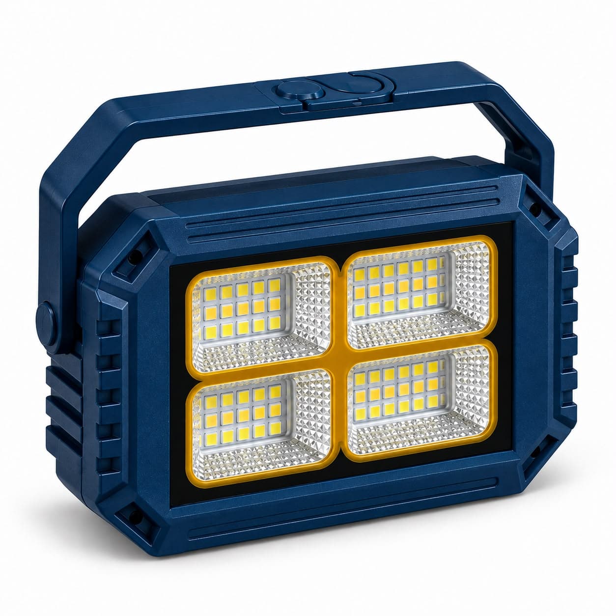 MZ M277 Solar Rechargeable LED Flood Light | 2400mAh Battery | 104 SMD LEDs | USB Charging | Portable Camping & Emergency Light