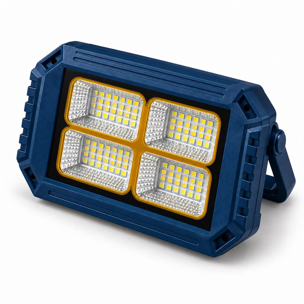 MZ M277 Solar Rechargeable LED Flood Light | 2400mAh Battery | 104 SMD LEDs | USB Charging | Portable Camping & Emergency Light