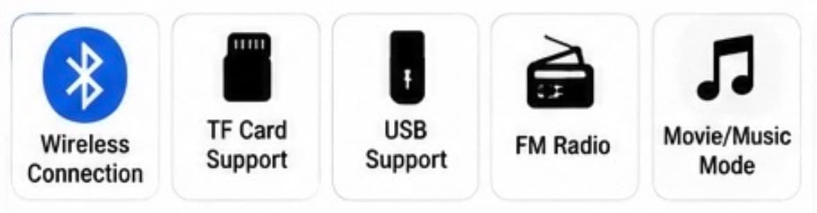 MZ F2 Wireless Bluetooth Speaker | Rechargeable Car-Shaped Speaker | 8W Sound | USB, TF Card, FM Radio & TWS