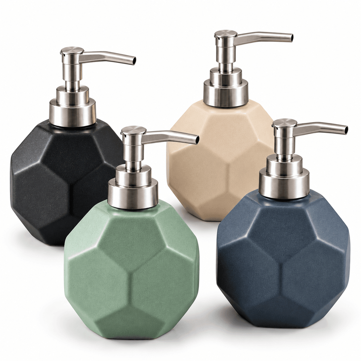 uxury Matte Finish Refillable Hand Wash Bottle for Bathroom