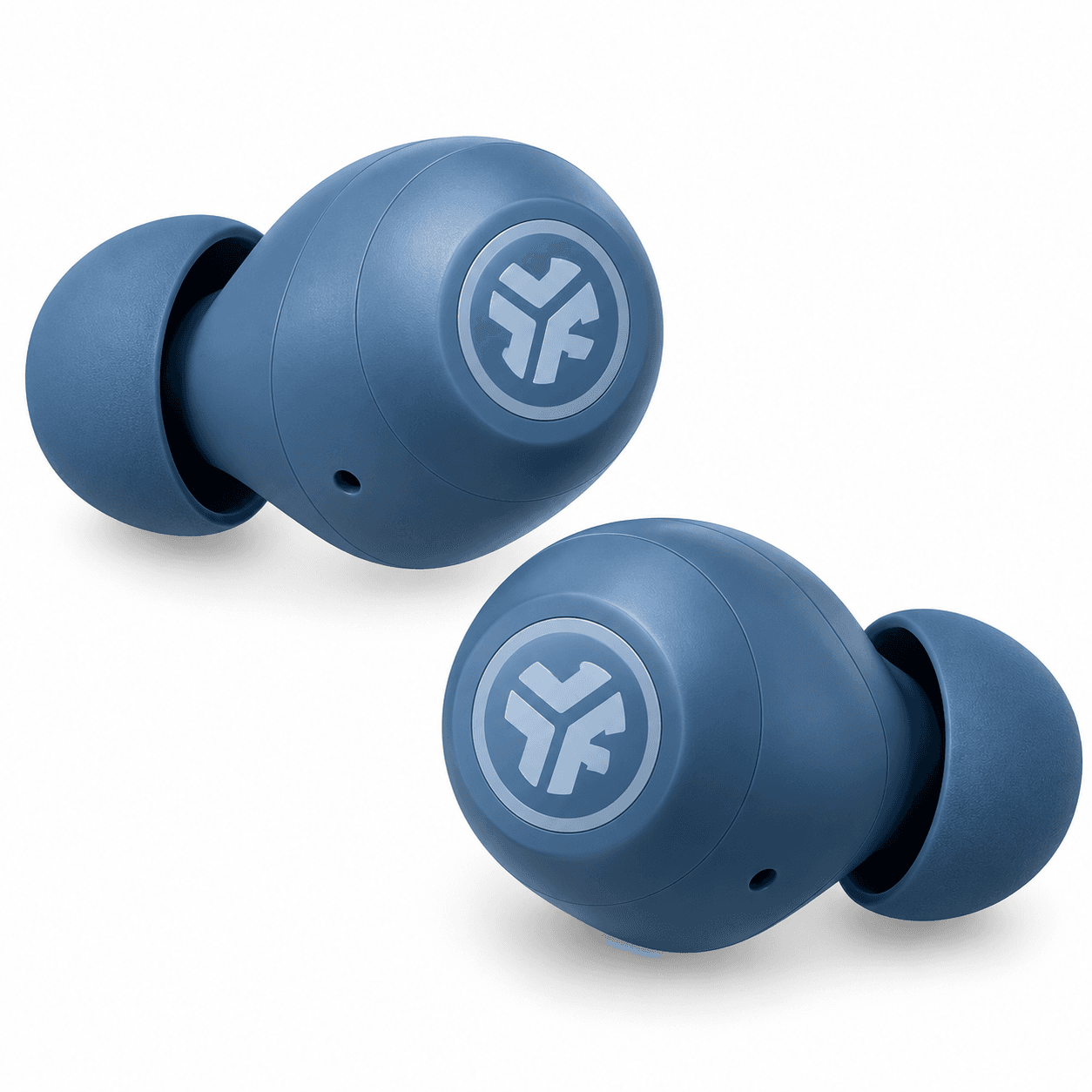 JLab GO Air Pop True Wireless Bluetooth Earbuds – 32+ Hours Playtime, Dual Connect, EQ Sound, Blue Grey