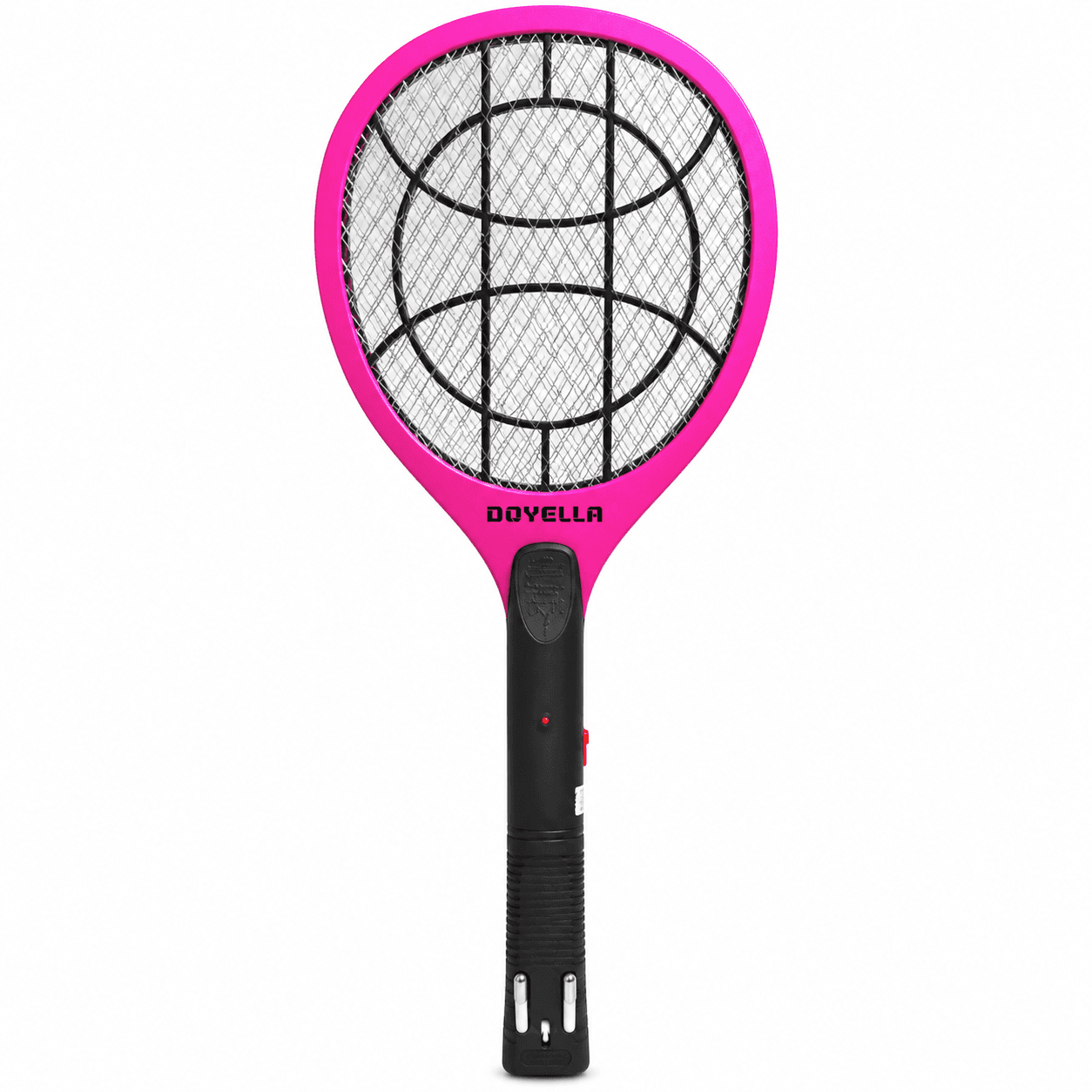 DOYELLA DY-301 Rechargeable Electric Mosquito Killer Racket | 3-Layer Safety Mesh | Electric Mosquito Swatter | Pink & Black