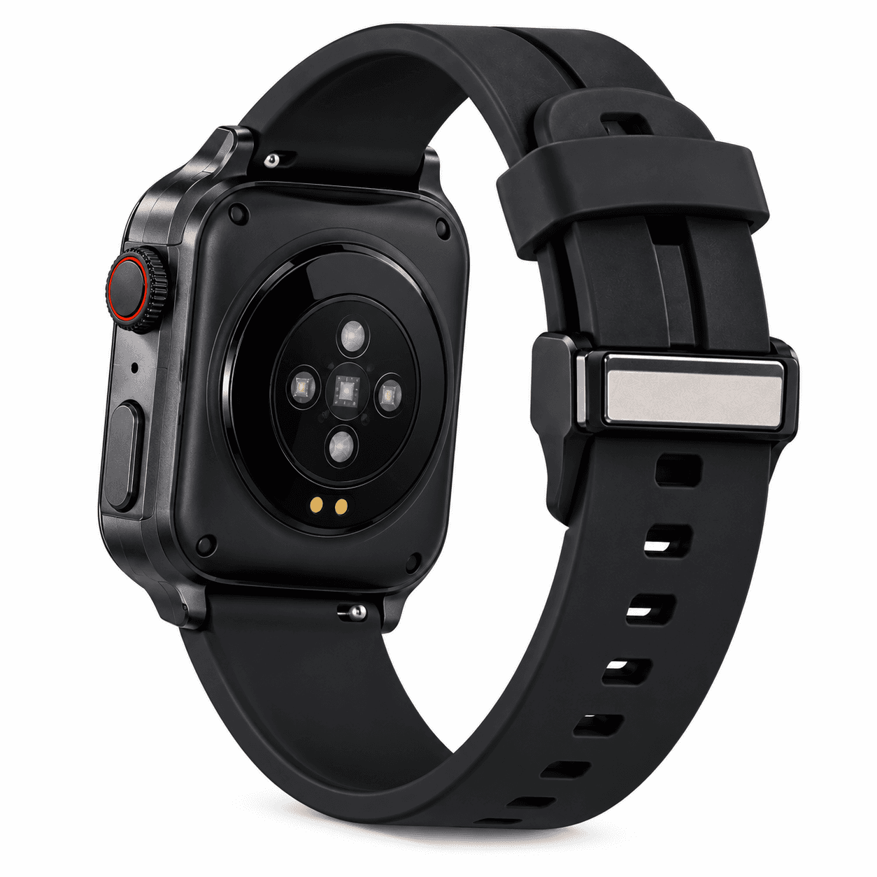 SKYBALL Elevate Smartwatch with Always-On Display, AI Voice Assistant, 120+ Sports Modes & Rotary Crown – Black