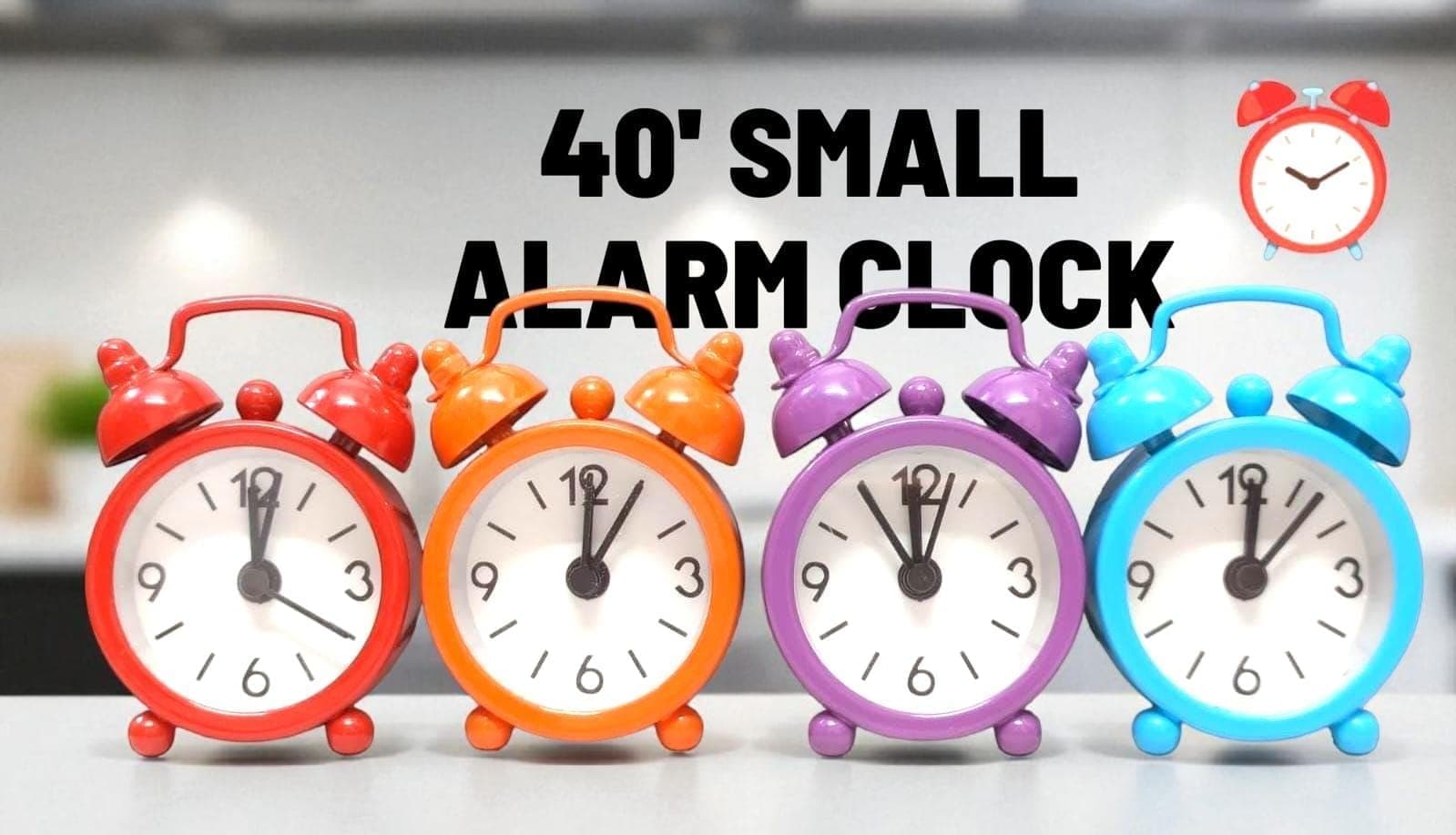 Mini Retro Twin Bell Alarm Clock