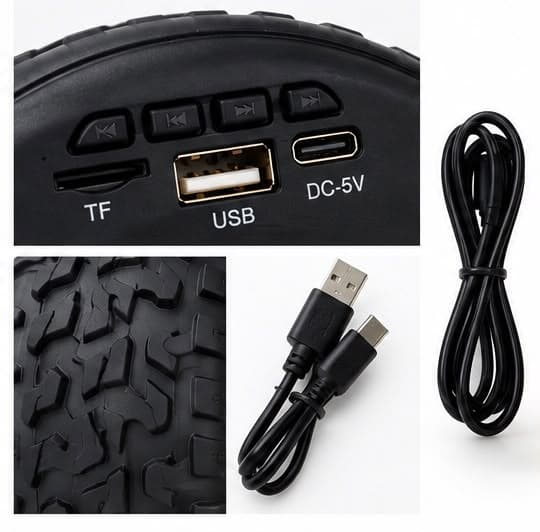 MZ M923 High Power Rechargeable LED Torch Light | USB Charging | Long Range Flashlight | Black