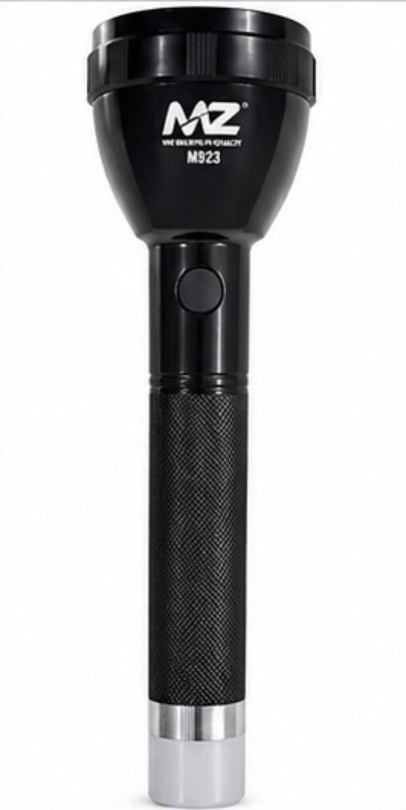 MZ M923 High Power Rechargeable LED Torch Light | USB Charging | Long Range Flashlight | Black