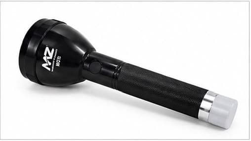 MZ M923 High Power Rechargeable LED Torch Light | USB Charging | Long Range Flashlight | Black
