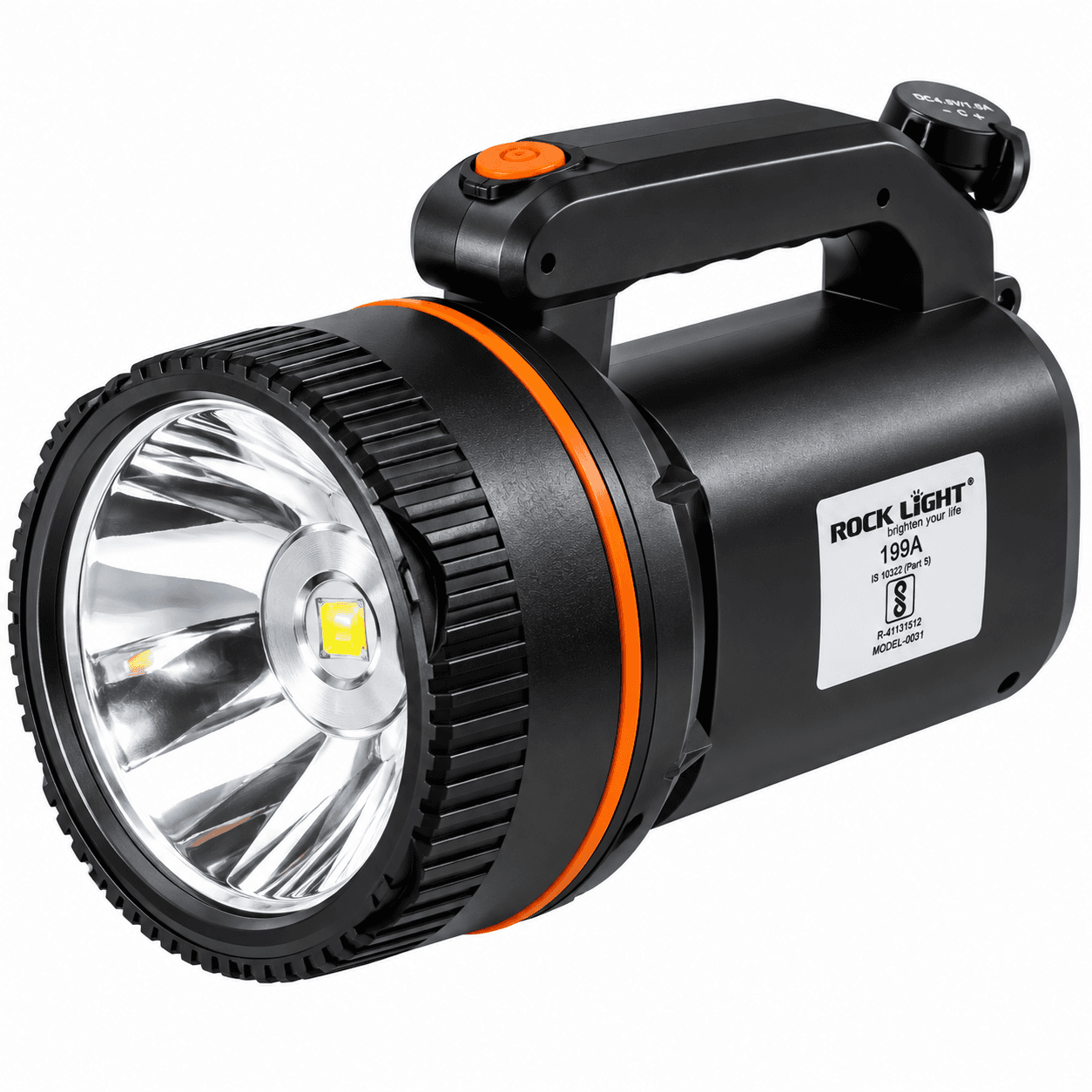 ROCK LIGHT 199A Rechargeable LED Searchlight with Side Light