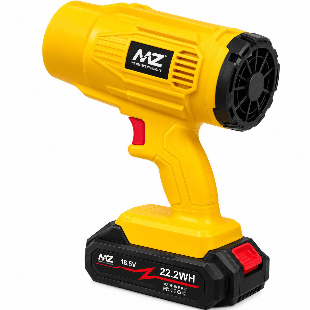 MZ F91 Cordless High-Speed Air Blower 18.5V – Rechargeable Electric Dust Cleaning Fan with Battery & Carry Case