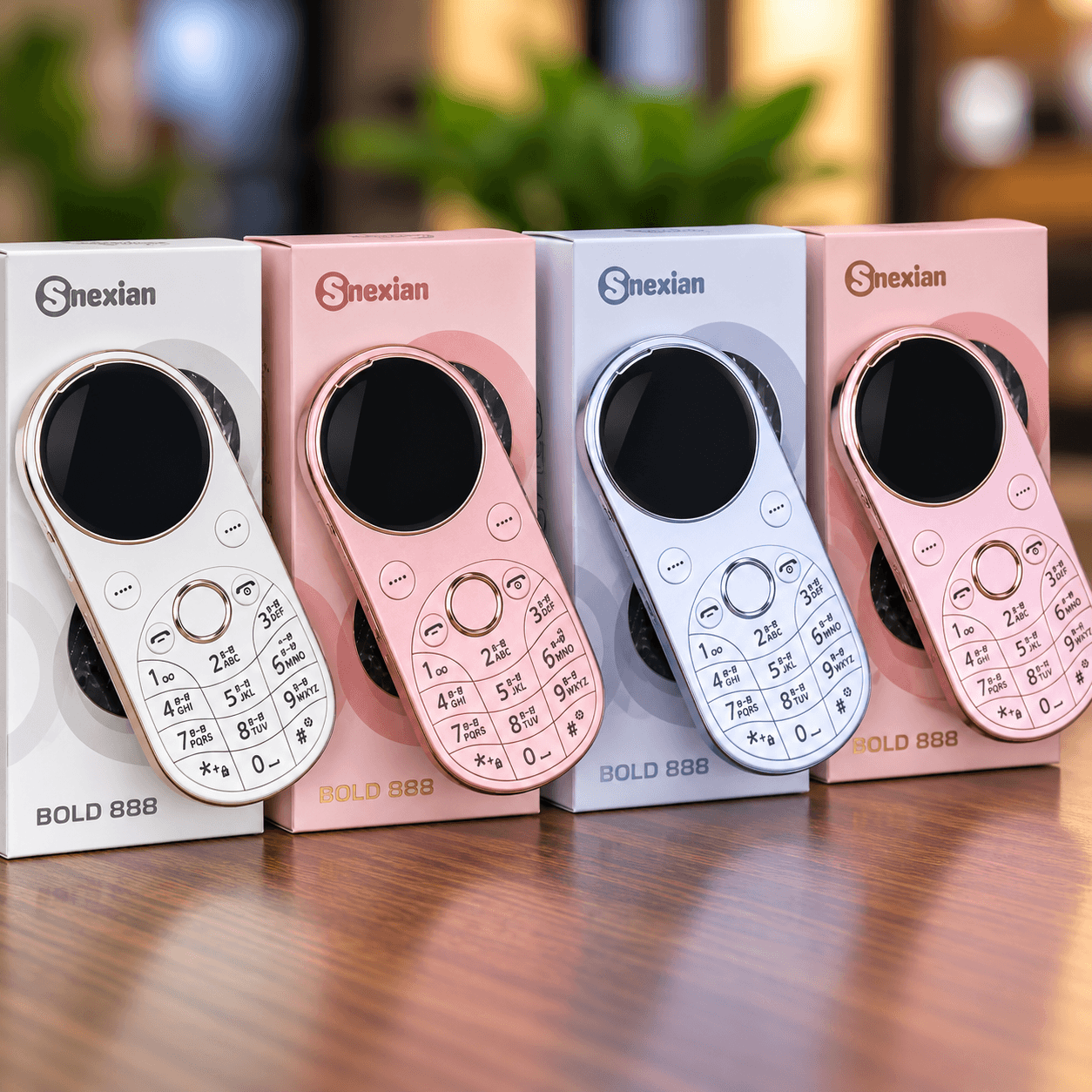 Snexian BOLD 888 Dual SIM Keypad Mobile Phone with FM Radio, MP3 Player, Torch, Long Battery Backup & Stylish Round Design
